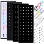 MILACOLATO 200Pcs Nose Ring Studs Set for Women Men Stainless Steel Nose Rings Hoops Bone Screw L Shaped Nose Rings Nose Piercing Jewelry 20G 22G 1.5mm 2mm 2.5mm