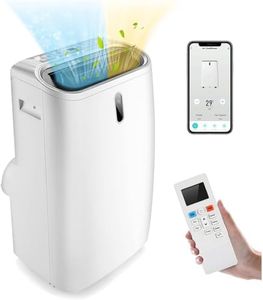 GOPLUS Climatiseur Mobile 14000BTU 4,1kW 5 en 1 Fonction Refroidissement, Chauffage, Déshumidification, Ventilation, Minuterie 24H, Contrôle Télécommande/Écran, 40㎡, R290
