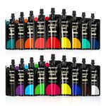 Shuttle Art Acrylic Paint, 18 Colors Acrylic Paint Pouches (120ml/4.06oz), Artist Grade Acrylic Paint Set, Rich Pigments, Non-Toxic for Artists, Beginners and Kids on Rocks Crafts Canvas Wood Ceramic