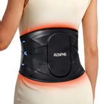 RENPHO Cordless Heating Pad for Back & Period Pain Relief, Fathers Day Birthday Gifts for Women Men Her Him Mum, Large Wireless Heat Pad with Massager, 5 Heat 3 Vibration, Auto-Off