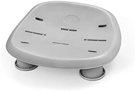 Bestway SaluSpa Underwater Durable Non Slip Swimming Pool and Spa Comfort Seat with Adjustable Height Legs and Weighted Feet, Gray