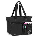 Trunab Portable Teacher Work Bag, Teacher Utility Tote Bag with Multiple Pockets and Padded Laptop Sleeve, Ideal for Work, Travel, Office, Business, Patented Design