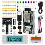 Freenove Basic Starter Kit for ESP32-WROVER (Included) (Compatible with Arduino IDE), Onboard Camera Wireless, Python C, 412-Page Detailed Tutorial, 141 Items, 61 Projects