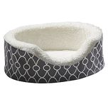 Midwest Homes for Pets CU20T-FGY Orthoperdic Egg-Crate Nesting Pet Bed with Teflon Fabric Protector, Gray, XS