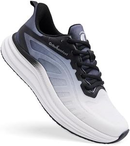 Men's Orthopedic Wide Sport Athletic Shoes: Comfortable Plantar Fasciitis Orthotic Bunions Recovery Arch Support Diabetic Trail Sneakers, Casual Slip On Stylish Cycling Walking Shoes Black Size 11