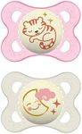 Night Pacifier for 0-6 months (2 pa