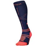 STOX Energy Socks, Mens Sports Socks, Compression Class 23-32 mmHg, Compression Socks, Padded Heel, Prevent Injuries & Muscle Pain, Padded Heel, Stockings, Knee High Sock