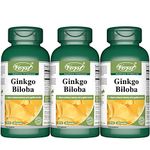 VORST Ginkgo Biloba Extract 50:1 60mg (3000mg raw herb) 3 X 90 Capsules | Supplement for Cognitive Function, Eye Health, Memory Retention, & Brain Concentration Boost | Powder Pills | 3 Bottles