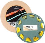 Maxcatch Fly Fishing Line with 2 Welded Loop Weight Forward Floating Fly Line WF2/3/4/5/6/7/8/9F 90-100F (Moss/Gold, WF8F-100ft)