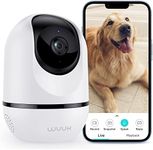 WUUK 4MP Indoor Security Camera, Pan Tilt Cam for Baby Monitor, Wi-Fi Home Security Pet Camera for Dog or Cat, Motion Detection & Tracking, Night Vision, 2-Way Audio, Compatible with Alexa