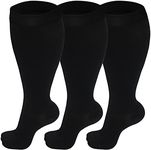 3 Pairs Plus Size Compression Socks