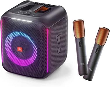 JBL Party Box Encore Compact Speaker with 2 Mics, Black