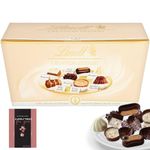 Chocolate Gift Box Lindt Creation Dessert 20 Assorted Fine White Dark Milk Chocolate 173g&Cards - Christmas, Congratulations, Thank You, Birthday Gifts For Men & Women 21th, 30th, 40th, 50th, 60th