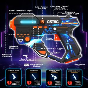 VATOS Rechargeable Laser Tag Set – Multiplayer Infrared Blasters