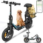 Gyrocopters Zeno Electric Scooter for Adults & Teens | UL2272 Safe Escooter with GPS Tracker & Basket | Peak 500W Motor 14" | Speed up to 25Km/h Range up to 25Km, E-Scooter with Adjustable Seat