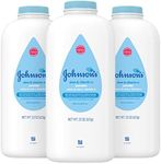 Johnson's Baby Powder, Pure Cornstarch, Aloe & Vitamin E, 22 Ounce (Pack of 3) - Packaging May Vary