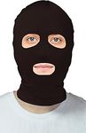 VSVO Open Eyes and Mouth Zentai Hood Mask, Black, Adults