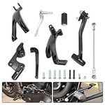 FIASRAC Forward Controls Pegs Levers Linkages Kit Fit - Complete Assembly for Comfort and Control Fit for 2018-2023 Harley Softail Street Bob Low Rider FXLRS FXST FXBB FXLR