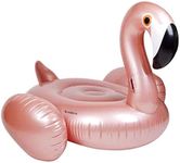 Shyneer Giant Inflatable Flamingo Pool Float Large Outdoor Swimming Flotation Lounge Toy for Adults & Kids, Green, Pink