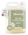 Miniml Eco Laundry Liquid Washing Detergent 5L Refill - Natural Non Bio Coconut Scented Clothes and Fabric Softener for Machine or Delicate Hand Cleaning - 100% Vegan & Cruelty Free (165 Washes)