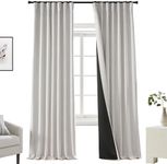 Cream Ivory Black Out Curtains Drap