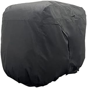 TENOL Heavy-Duty Golf Cart - Waterproof Cover for 2 Passengers, Black