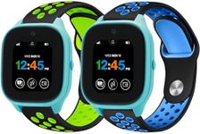 [2 Pack] Silicone Sport Bands Compa