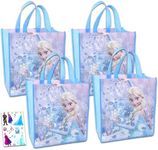 Legacy Partners Disney Frozen 2 Reusable Tote Bags ~ Bundle with 3 Pack of Frozen 2 Tote Bags for Gifts, Groceries and More with Bonus Stickers (Frozen 2 Merchandise)