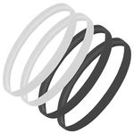 Sibba Elastic Sports Headbands 4 Packs Non-Slip Silicone Grip Thin Hairbands Mini Skinny Sweatband Headwear Athletic Exercise Sport Football Yoga Running Outdoor