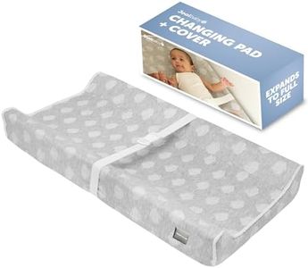 Contoured Changing Pad - Waterproof & Non-Slip, Includes a Cozy, Breathable, & Washable Cover - Jool Baby (Gray)