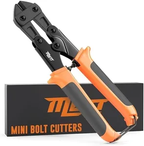 AMERICAN MUTT TOOLS Mini Bolt Cutter 8 Inch | High Strength Screw Cutter Tool | Heavy Duty Wire Cutters, Fence Wire Cutters Heavy Duty, Small Bolt Cutter, Steel Wire Cutter, Wire Fence Cutter