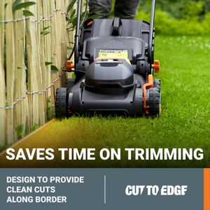 Worx 40V Cordless Lawnmower, 40cm Cutting Width