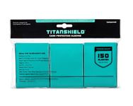 TitanShield (150 Sleeves/Turquoise) Standard Size Board Game Trading Card Sleeves Deck Protector for Magic The Gathering MTG, Pokemon, Dropmix