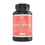 Health Logics - 100 Black Seed Oil Soft Gels - Cold Pressed for Max Potency - 100% Natural - GMO and Gluten Free