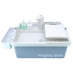 Mighty Sink Patented Portable Sink: No Pumping, 2-Gallon, Large Wash Area, Lightweight, Easy Assembly – Perfect for Indoor & Outdoor Use