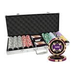 500 Ct A Casino 13.5 Gram Poker Chip Set Aluminum Case by MRC Poker