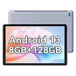 Eksvefot Tablet 10 inch Android 13 Tablets with Octa Core, 8GB RAM+128GB ROM (TF 1TB), WiFi 6, 5MP+8MP Camera, Bluetooth 5.0, Tablet PC with Widevine L1 (Gray)