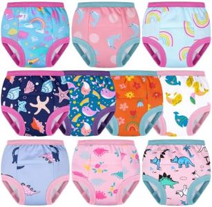 BIG ELEPHANT 10-Pack Toddler Potty Training Underwear Soft 100% Cotton
