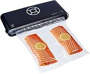 Amazon Basics Vacuum Sealer Machine for Sous Vide Cooking, 30cm Seam with 10 Bags for Preserving Meat, Fish, Fruits, and Vegetables, Black