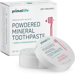 Primal Life Organics - Dirty Mouth Toothpowder, Tooth Cleaning Powder, Flavored Essential Oils with Natural Kaolin & Bentonite Clay, Good for 200+ Brushings, Paleo, Organic, Vegan (Peppermint, 1 oz)