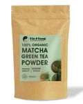 Organic Matcha Green Tea Powder - 100g (33 Servings). Culinary Grade Korean Matcha, Premium Quality, Natural Source of Energy, High in Antioxidants, Pesticide-Free, Vegan. Yin & Yang Superfoods