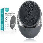 COSLUS FBS01 Face Scrubber Facial Cleansing Brush: 5 Modes Rechargeable & IPX7 Waterproof for Sensitive Skin, Deep Cleaning Removing Blackhead Exfoliating Massaging & Business Travel (Black)