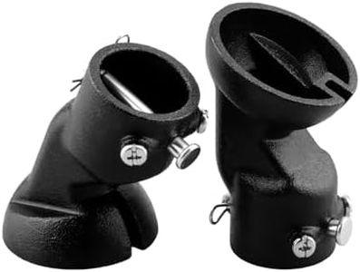 Sloped Ceiling Fan Adapter Black Ceiling Fan Mount Adapter Fit for Flat Vaulted Sloped Ceilings Up to 45°, for 1 Inch Down Rod 1.7 Inch Inner Diameter Mounting Brackets