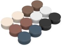 Evnlo 12 Pairs Strong Hijab Magnets, Thin Pinless Magnetic Hijab Pins for Scarf, Shirt, Veil, Dress– No-Snag Matte, Multi-Use for Women
