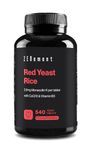 Red Yeast Rice, 2.9mg Monacolin K per Tablet, 540 Tablets | with CoQ10 & Vitamin B3 | Vegan, Gluten-Free, Citrinin Free | Zenement