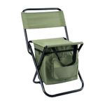 Amazon Brand - Umi Indoor & Outdoor Camping Hiking Chair with Bag| Foldable Chair for Picnic, Fishing Beach & Travelling| Portable & Folding Chair for Living Room & Gardening, Set of 1, (Green)