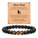 PINKDODO Fathers Day Gift Ideas from Daughter, Father's Day Gifts for Dad Bracelet, Dad Gifts from Daughter Best Dad Ever Gifts Ideas, Dad Birthday Gifts for Valentines Day Christmas Presents