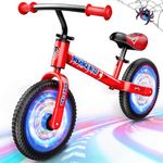 Braxel 12" Spider Kids' Balance Bikes for 2 3 4 5 Year Old, Lightweight Magnesium Alloy No Pedal Balance Bike Training Bicycle 1-5 Year Old Boys First Bike Toddler Toys for 2 3 4 5 6 Year Old Boys