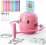 Interactive Educational Drawing Robot for Kids - Montessori Learning Toy with 100 Word Cards, Voice Interaction, Ages 5+ (Pink)