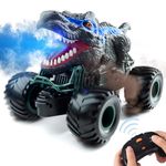 Bennol 2.4GHz Remote Control Dinosaur Car Trucks Toys for Kids Boys, RC Dino Car Toys with Light, Sound & Spray, Indoor Outdoor All Terrain Electric RC Car Toys Gifts for 3 4 5 4-7 8-12 Boys Kids